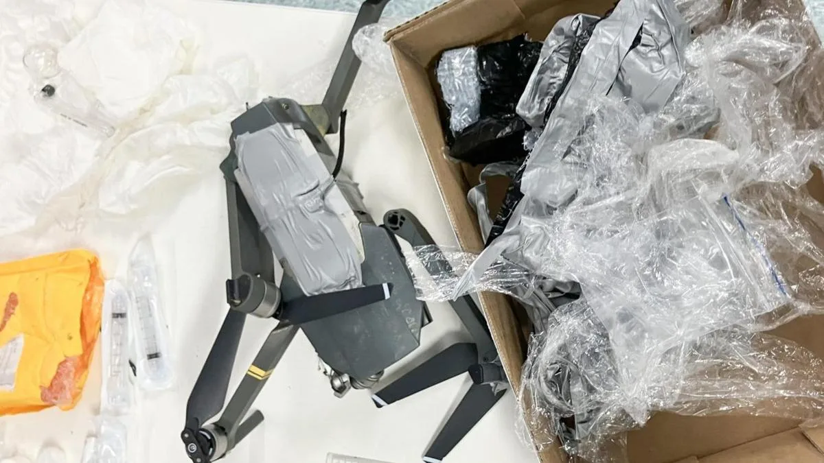 Man charged after $1m in drugs allegedly flown into Townsville prison using drone
