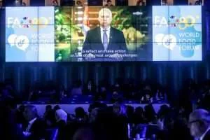 Presidente cubano denuncia en la FAO impacto del bloqueo