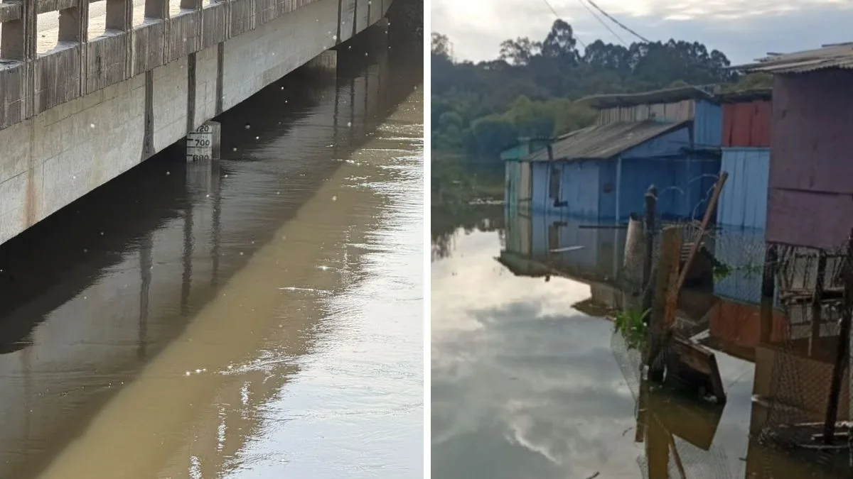 Rio entre cidades de SC volta a subir após trégua e mais de 400 seguem fora de casa