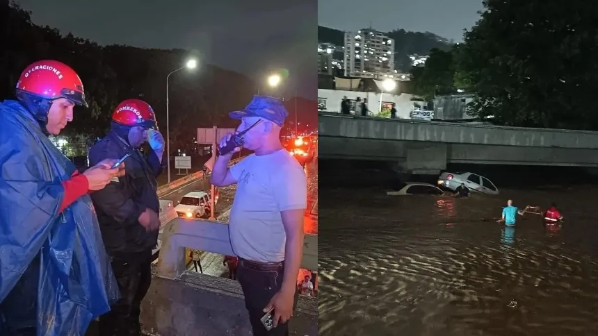 Buscan a tres personas y un menor que desaparecieron tras las intensas lluvias que cayeron en la Gran Caracas