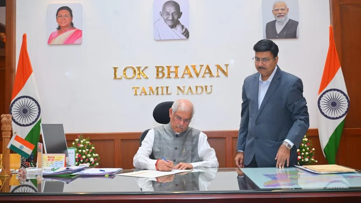 Rajendra Vishwanath Arlekar takes charge as full-time Governor of Tamil Nadu