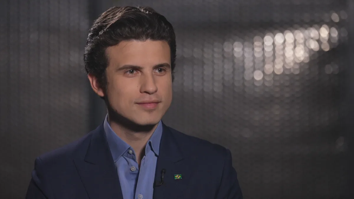 Ao RJ1, André Marinho promete reduzir ICMS e criar 8 polos econômicos ligados por monotrilho