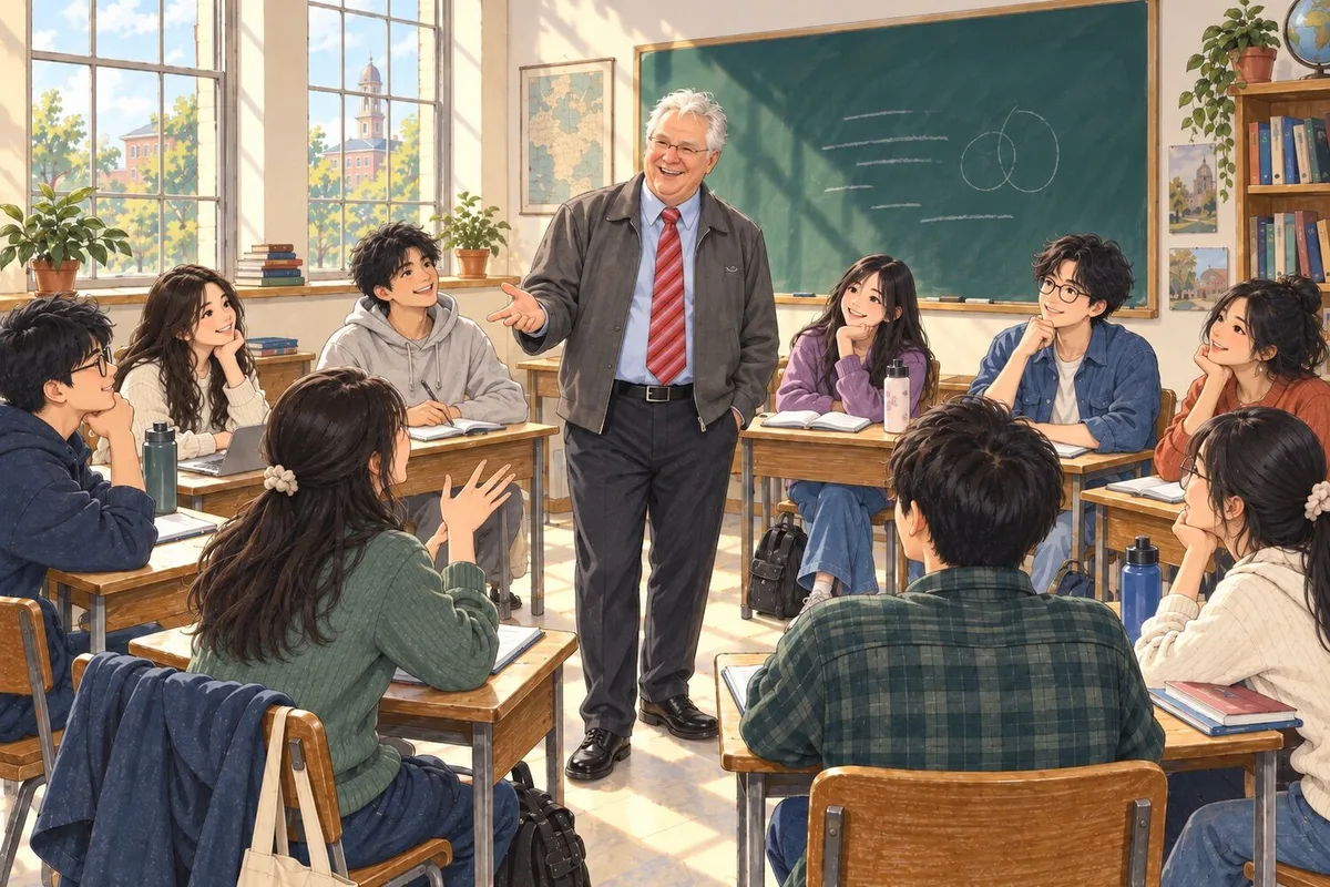 Uma antiga aluna procura o professor que lhe mudou a vida. E a internet respondeu