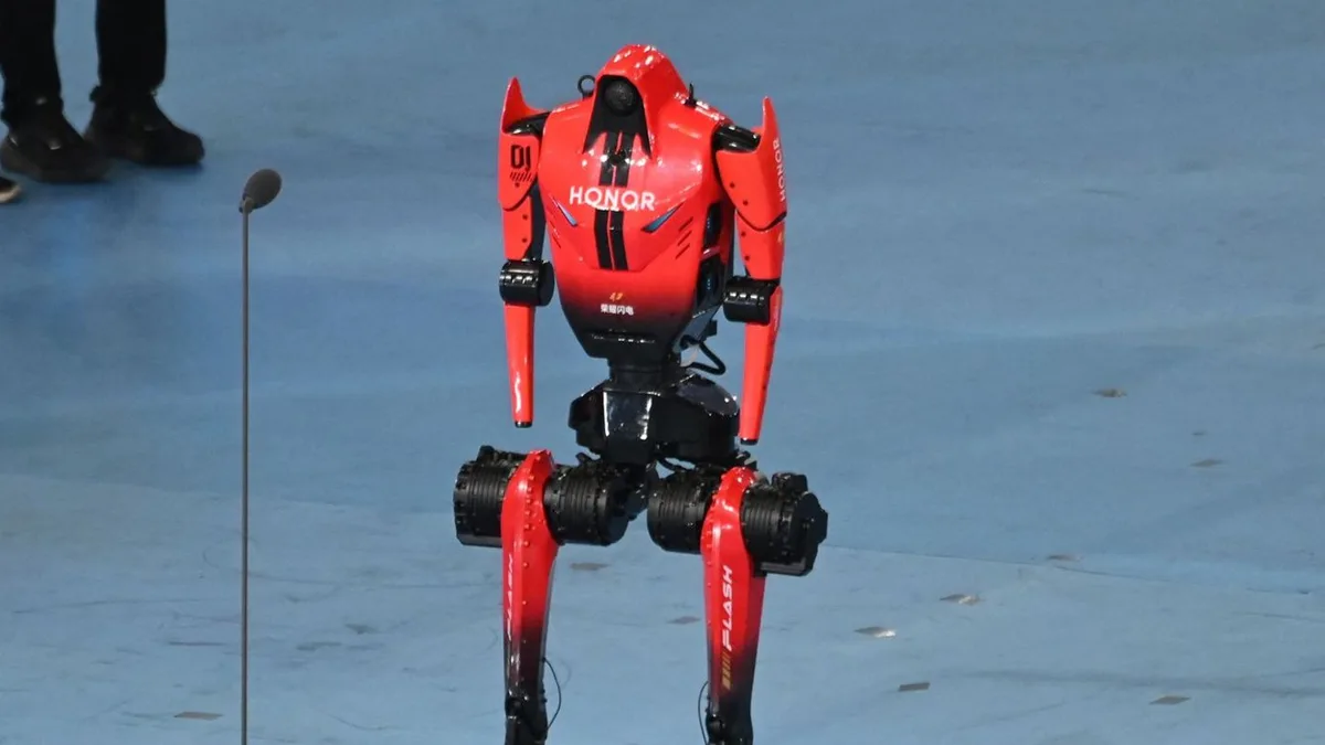 Roboter-Wettkampf: Roboter aus China unterbietet Weltrekord über 100 Meter