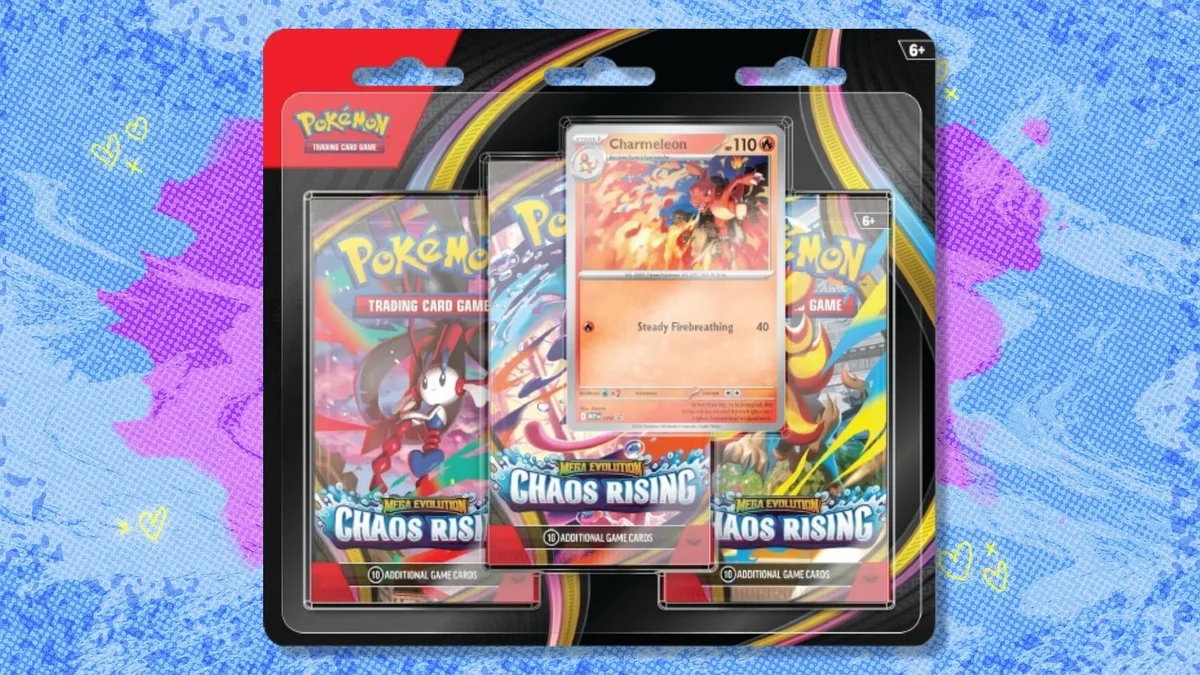 The Pokémon TCG Chaos Rising 3-Pack Blister hits a new low price at Amazon — save $5