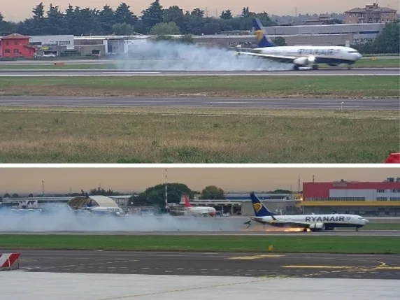 El accidente del Ryanair procedente de Barcelona: los técnicos desactivaron el sistema antideslizamiento pese a que el fallo afectaba sólo a uno de sus canales