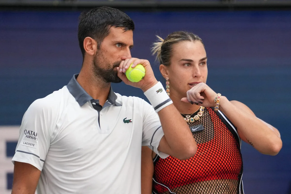 Aryna Sabalenka y Novak Djokovic quedan fuera del dobles mixtos del Abierto de Estados Unidos
