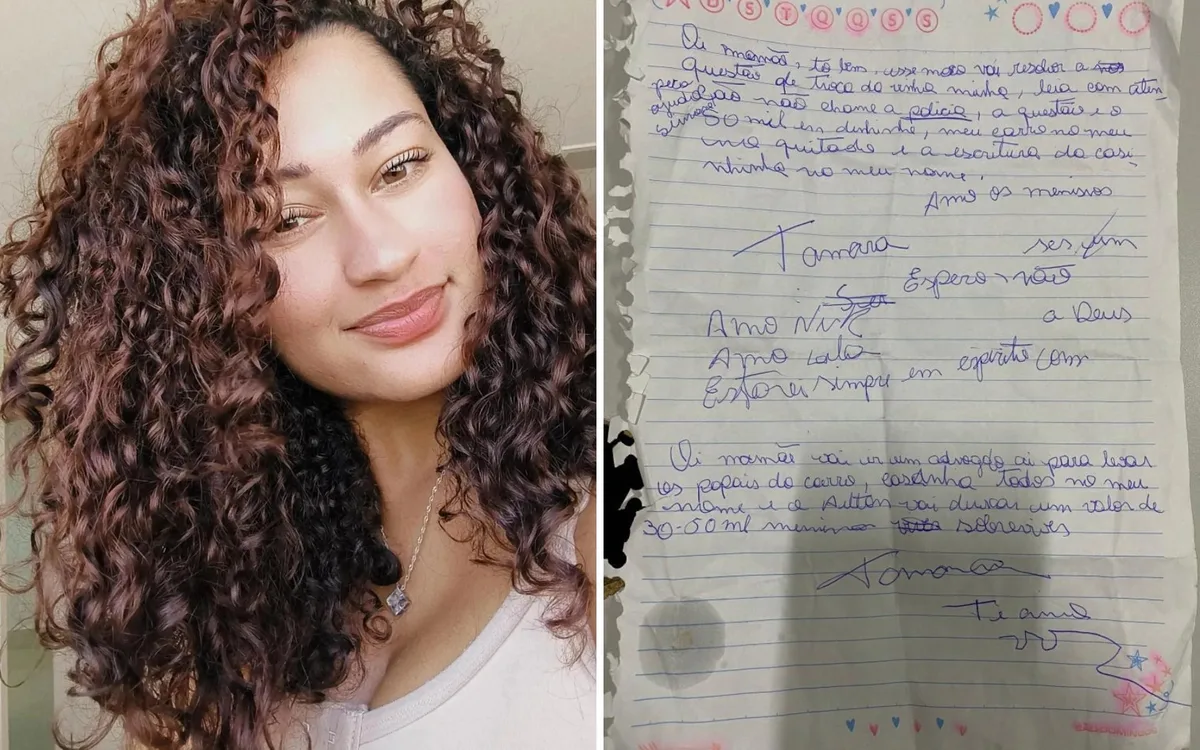 Carta foi encontrada em cativeiro onde jovem foi amordaçada e acorrentada pelo ex: 'Espero não ser um adeus'