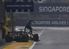 F1: Russell explica erro que causou batida e abandono na sprint de Singapura
