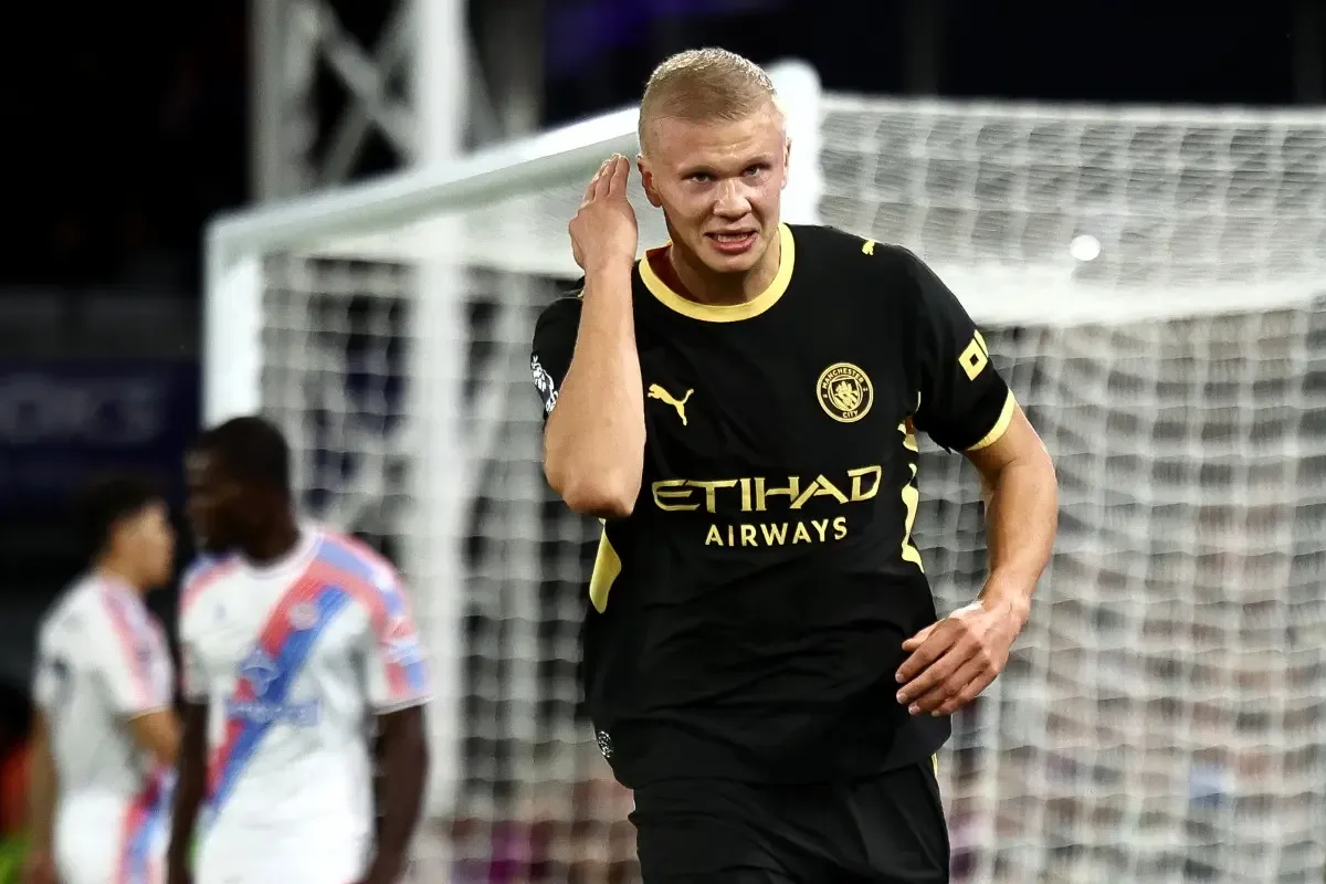Com dois de Haaland, City goleia Crystal Palace e dorme líder do Campeonato Inglês