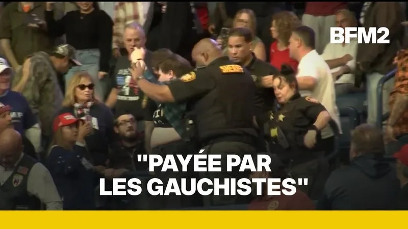 Une manifestante agressée lors d'un meeting de Donald Trump
