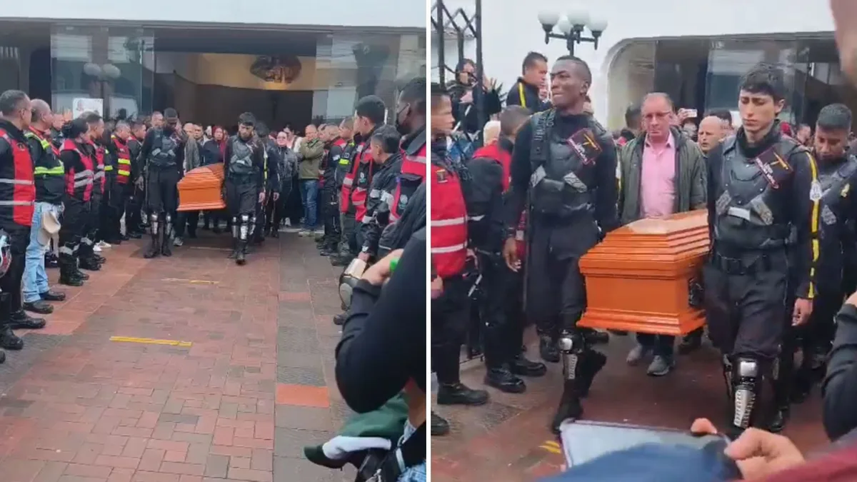 Así fue la despedida de Cristian Garzón, el vigilante de Transmilenio que fue asesinado en una estación de Soacha
