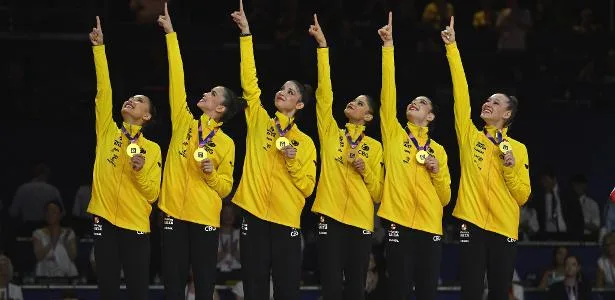 Brasil conquista ouro inédito no Mundial de ginástica rítmica