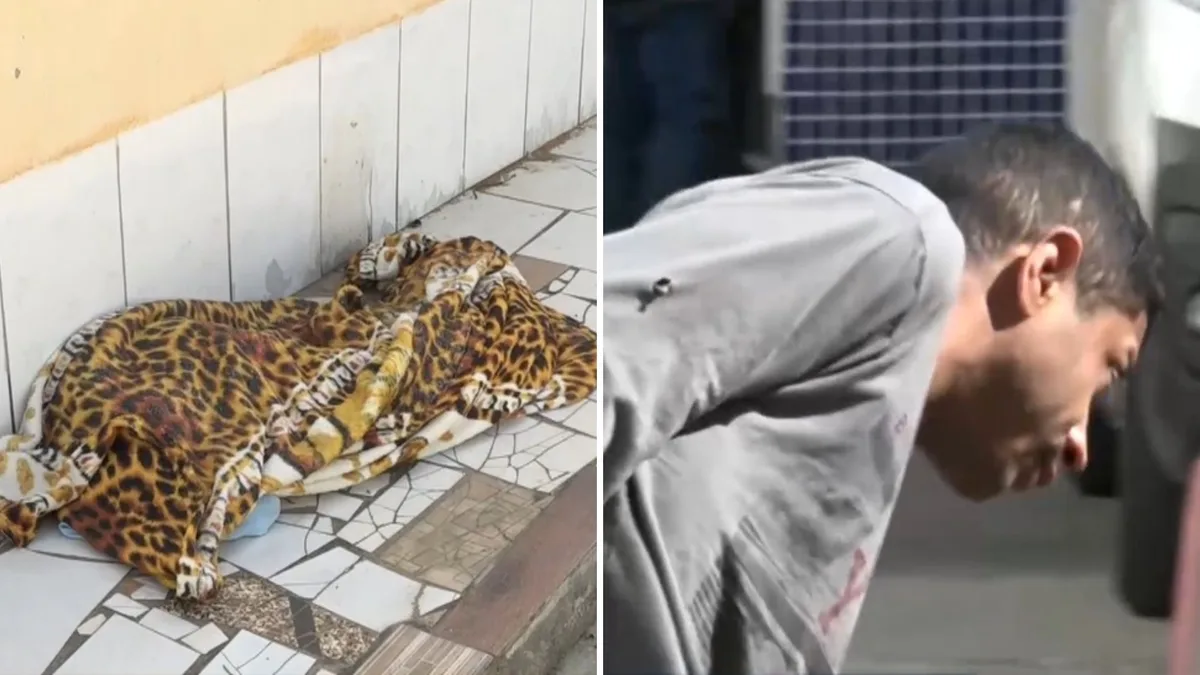 Mãe dorme em calçada após sair de casa para fugir das agressões do filho em Viana