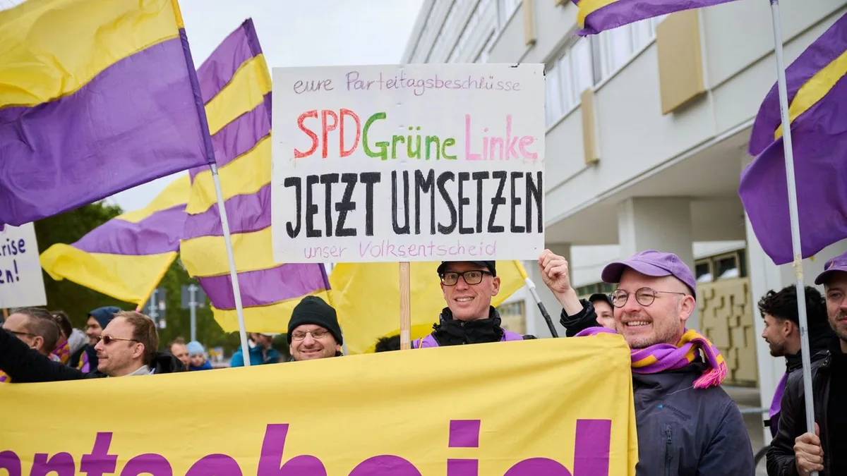 Nach der Wahl in Berlin: Sondierungen in Berlin gehen weiter – Initiative macht Druck