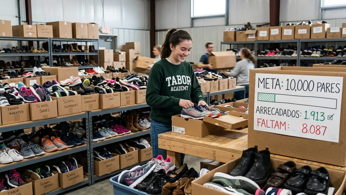 Garota de 15 anos começou a colecionar sapatos depois da escola: agora ela já colecionou 1.913 pares para pessoas necessitadas