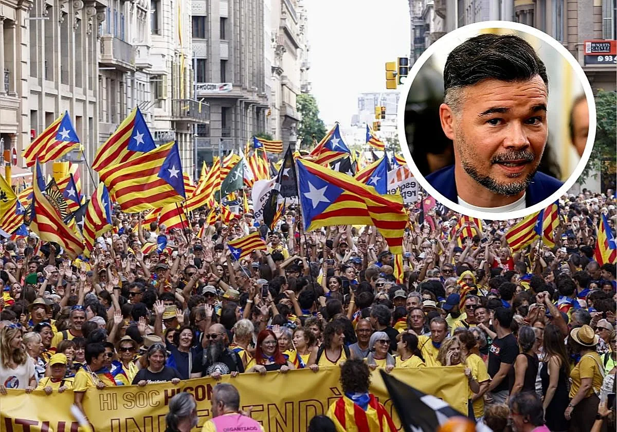 Gabriel Rufián: «Votaría 'sí' a un referéndum de autodeterminación en Cataluña. Me gustaría que fuera una república independiente si así lo desea su gente, y que eso sea posible»