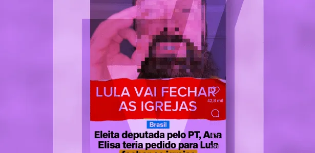 Deputada nega post sobre fechar igrejas divulgado por Nikolas Ferreira
