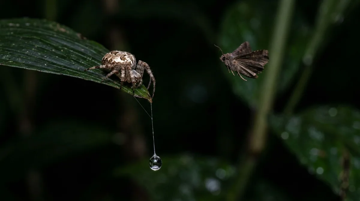 Olhe bem para esta aranha que imita o “perfume” de mariposas fêmeas para atrair machos até uma armadilha mortal