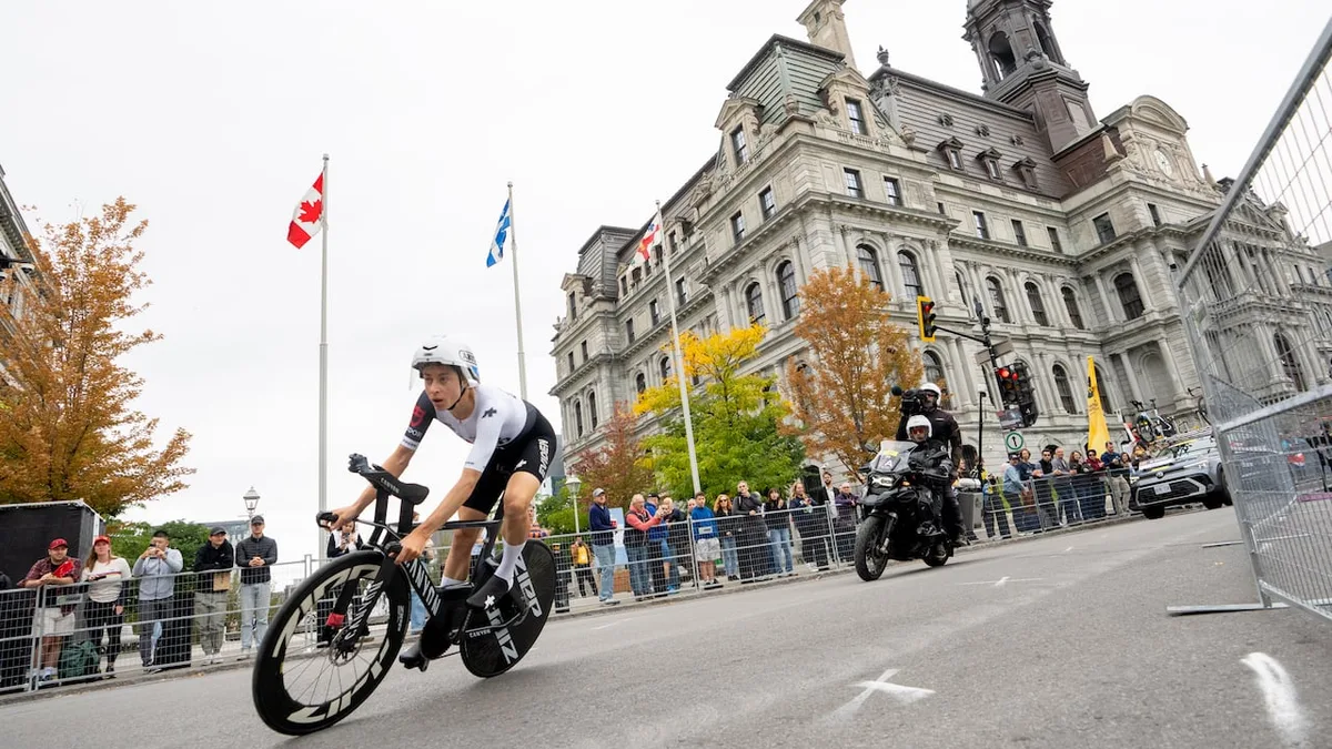 Marlen Reusser wins women's elite individual time trial title at road cycling worlds in Montreal