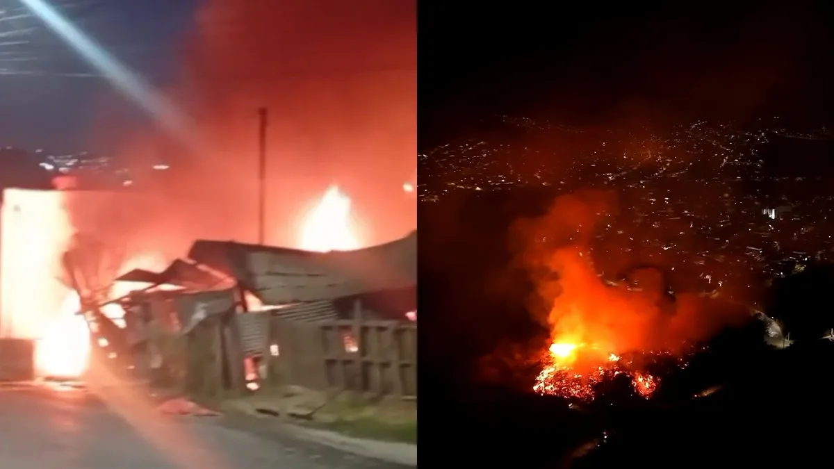 Incêndios atingem lotes na Região Nordeste de BH; veículos são queimados
