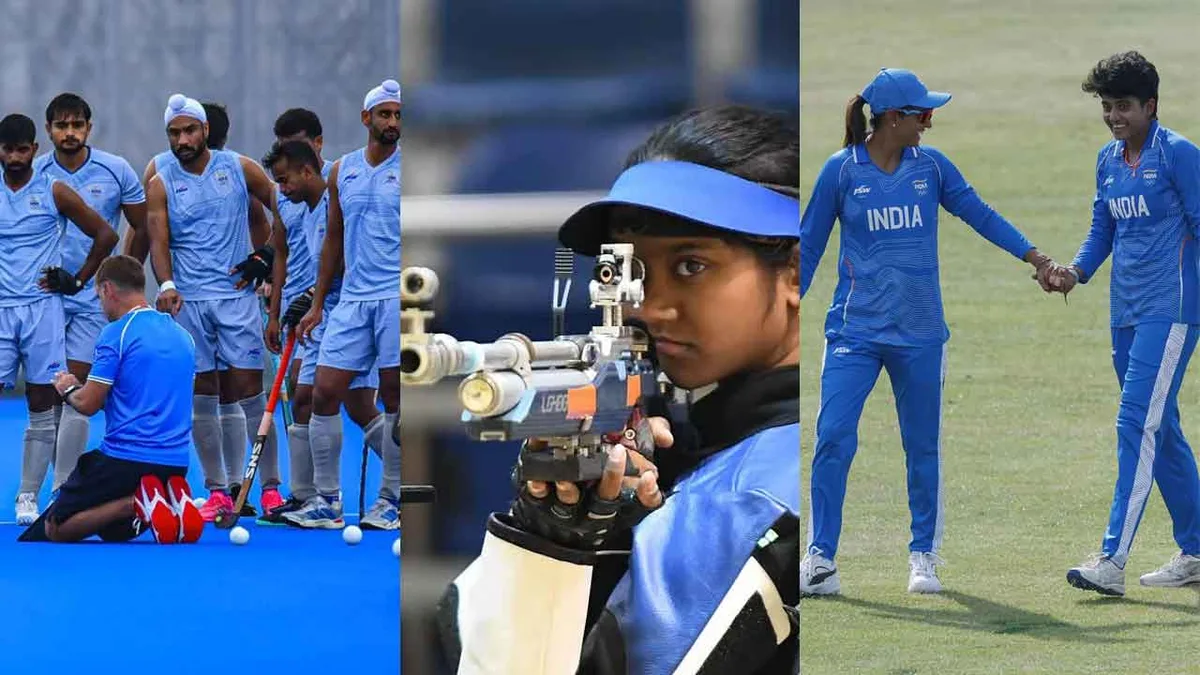 Asian Games Live: India eye medals in teqball, shooting; hockey, cricket campaigns begin
