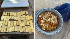 Os pedreiros que encontraram tesouro de R$ 54 milhões em moedas e barras de ouro em parede de casa na Bélgica