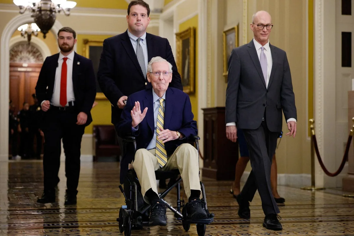 Mitch McConnell says he’s casting first Senate vote since disappearing from public life in June
