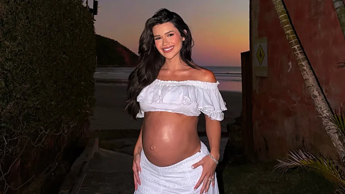 Franciny Ehlke detalha mudanças no corpo durante 1ª gestação e mostra antes e depois; assista Foto: Reprodução/Instagram