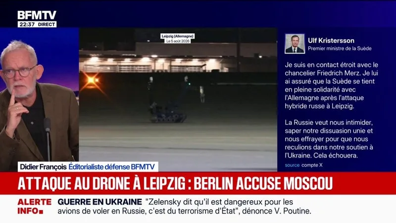 Attaque au drone à Leipzig: Berlin accuse la Russie d'être derrière le drone explosif