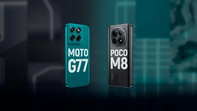 POCO M8 vs Moto G77: disputa acirrada pelo melhor custo-benefício | Comparativo