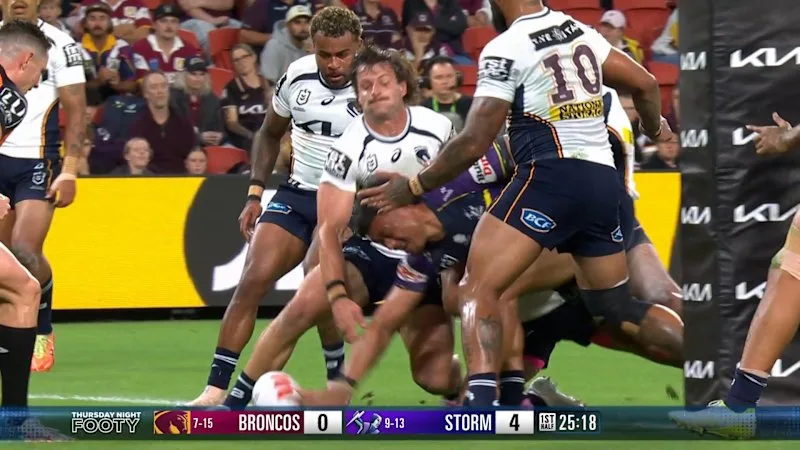 Utoikamanu tramples five Broncos defenders