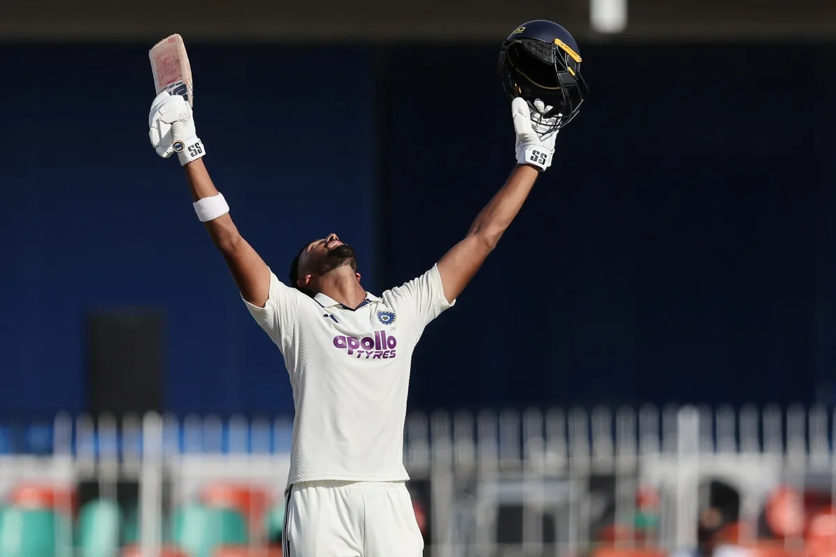 Padikkal century puts India ahead on hard-fought day