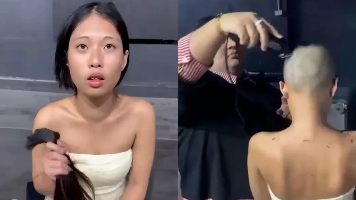Una mujer es grabada mientras le rapan la cabeza por no pagar su cuenta en un bar de Bangkok