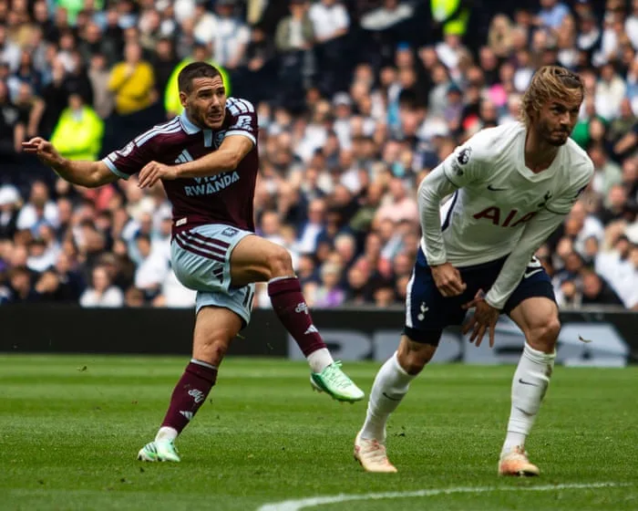 Tottenham fans walk out and boo as Aston Villa win despite late Spurs goals