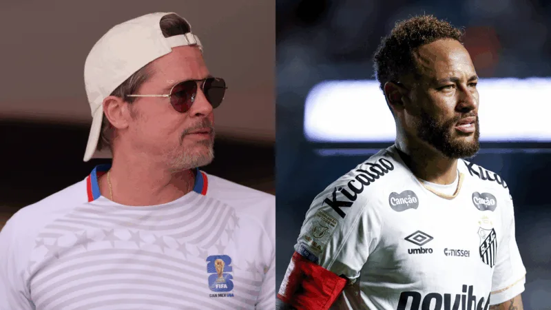 Brad Pitt quer dar aulas de atuação para Neymar aprender a simular faltas