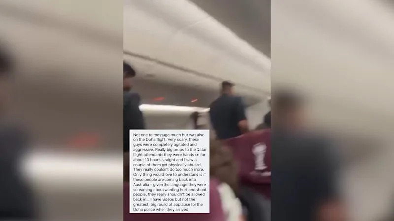 Police board flight from Melboune over 'threats'