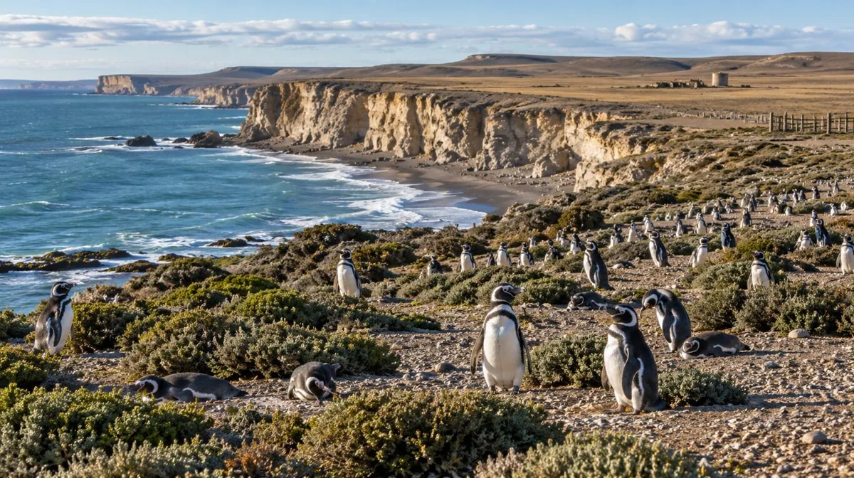 Una estancia llegó a tener 40.000 ovejas en Santa Cruz: hoy sus 62.000 hectáreas albergan más de 40.000 parejas de pingüinos