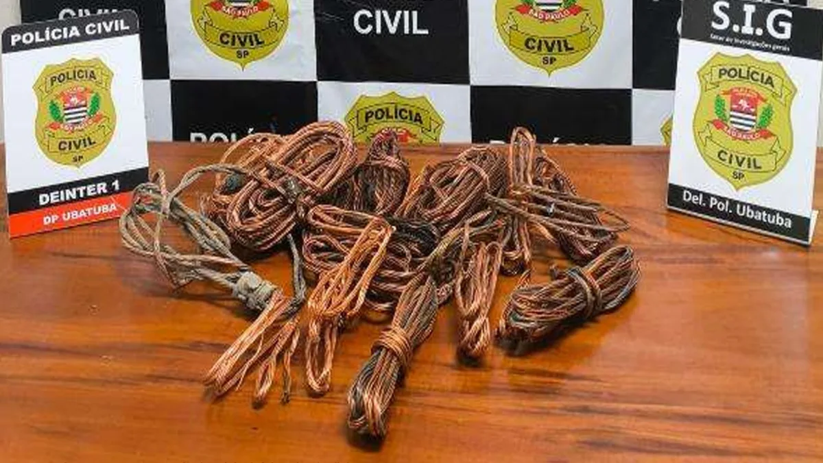 Dono de depósito de reciclagem é preso suspeito de receptação de fios de cobre em Ubatuba, SP