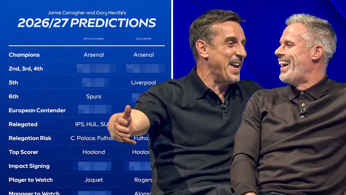Champions? Relegated? One to watch? Carra and Neville's season predictions!