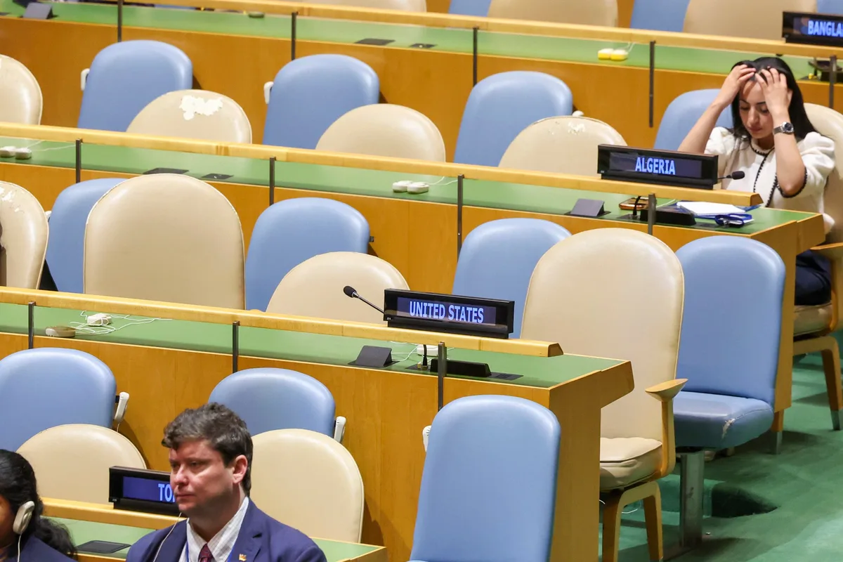 Las delegaciones de Estados Unidos e Israel abandonaron la sala durante el discurso de Pezeshkian en la ONU