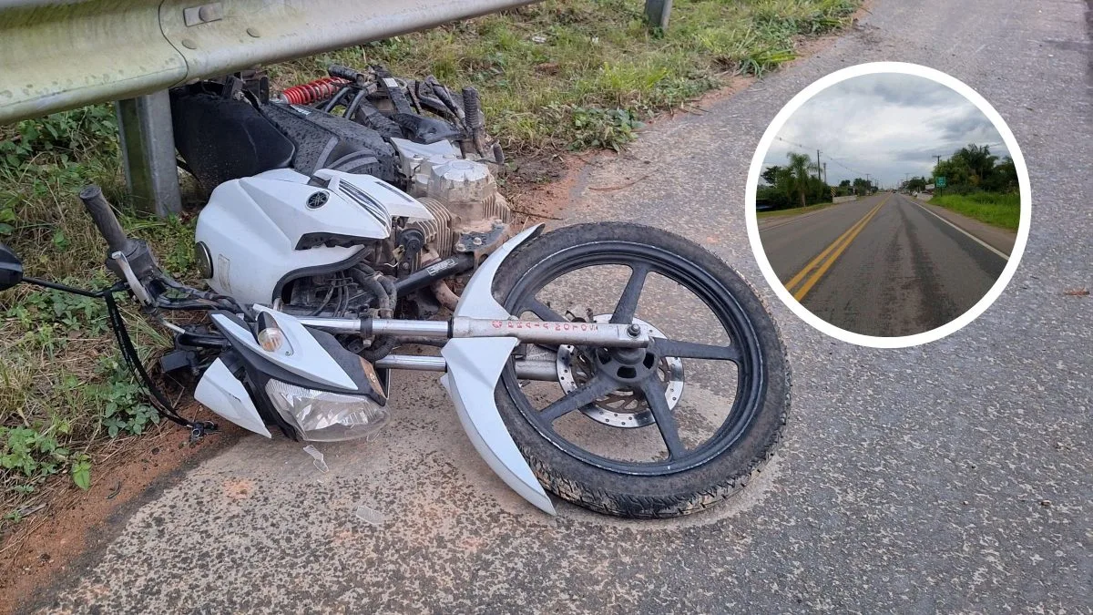 Motociclista de 46 anos morre após sofrer queda e bater contra barreira na SC-412