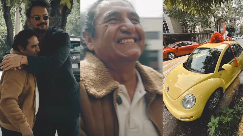 Ricardo Arjona sorprende a taxista mexicano y le regala un carro tras décadas de amistad (VIDEO)
