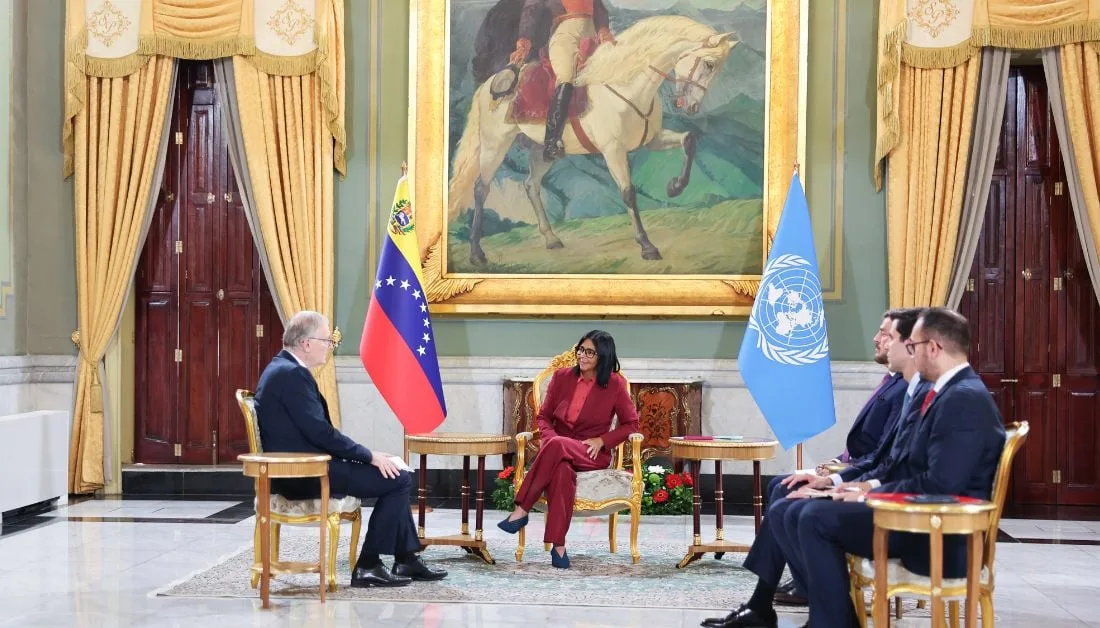 Nuevo coordinador residente de la ONU en Venezuela sostuvo reunión con Delcy Rodríguez