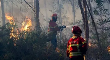 Acidente com carro de bombeiros em Coruche faz quatro feridos