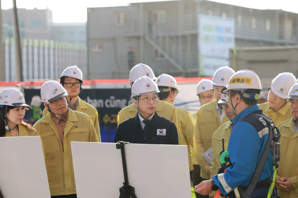 홍지선 국토장관, 취임 첫 행보는 3기 신도시 부천대장지구 방문