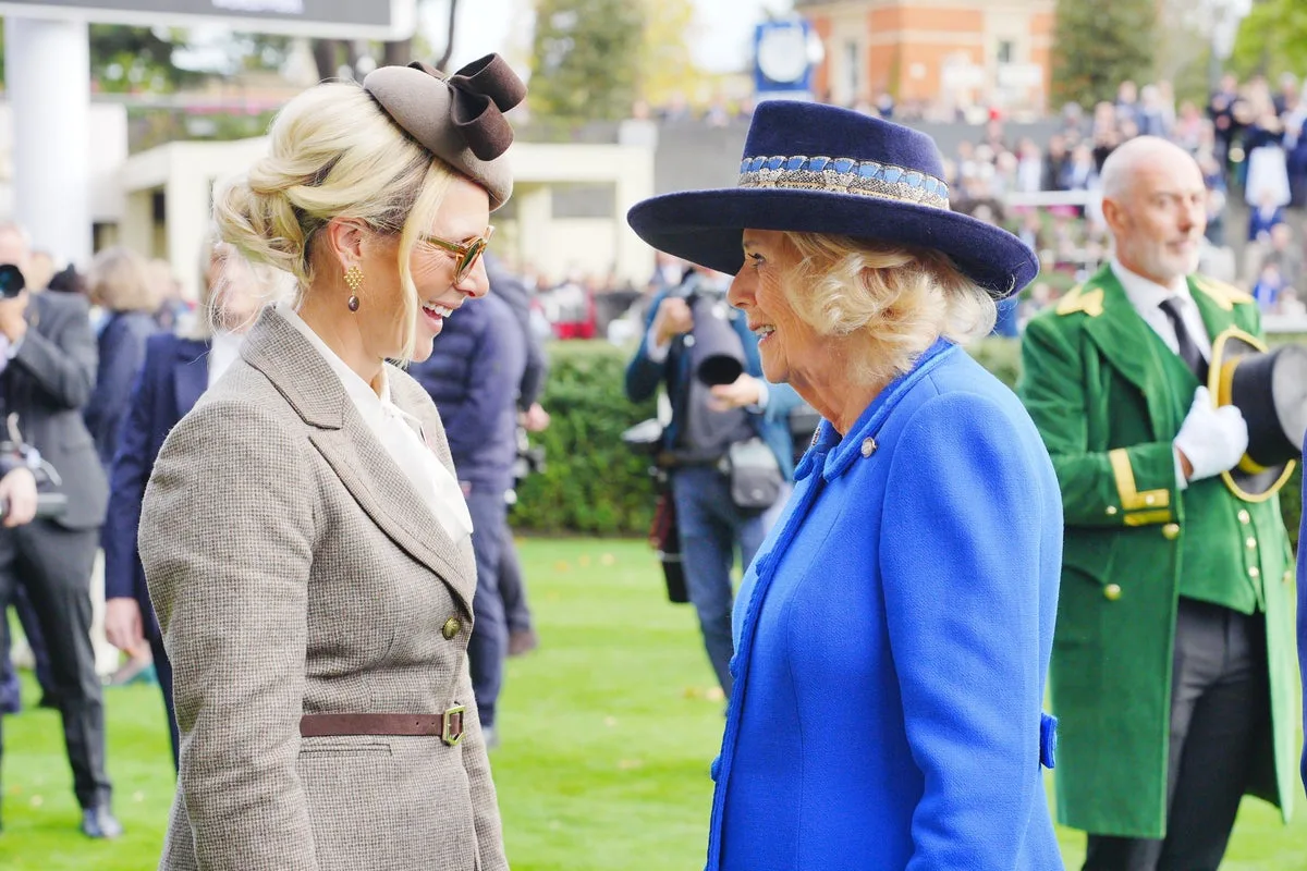 Queen Camilla joins Zara Tindall for race day at Ascot