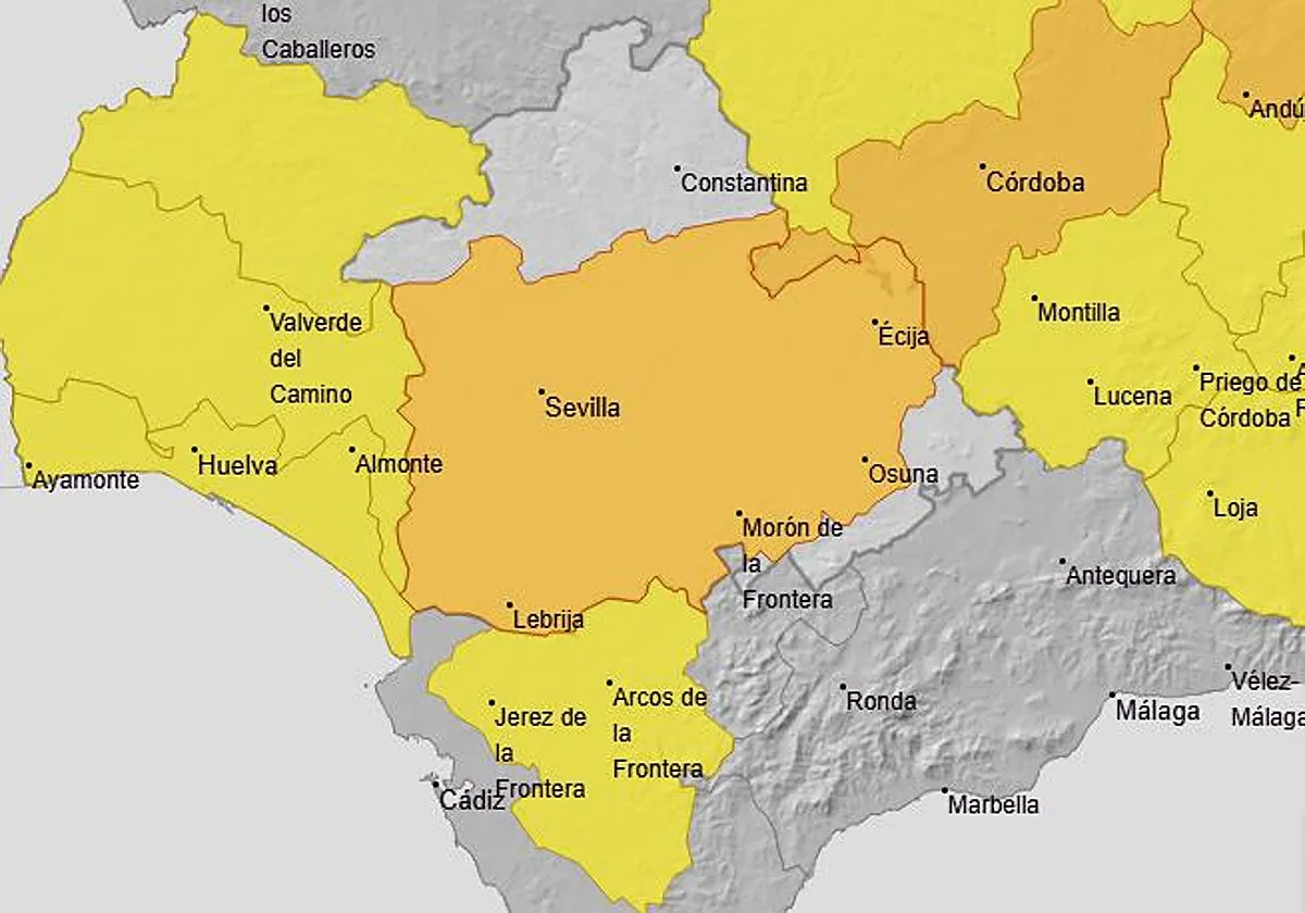 Aviso naranja en la provincia de Sevilla este martes por las altas temperaturas