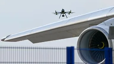 Drohnenangriff am Leipziger Flughafen
