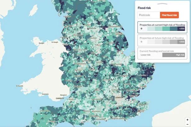 Map shows UK areas most at risk of flooding as El Nino to bring 'unprecedented' storms